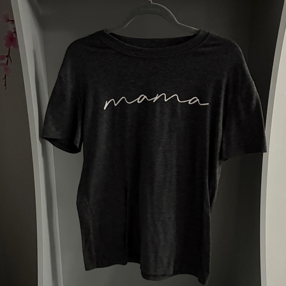 Dark Grey  'Mama' Short Sleeve Tee